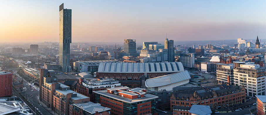 Cityscape of Manchester